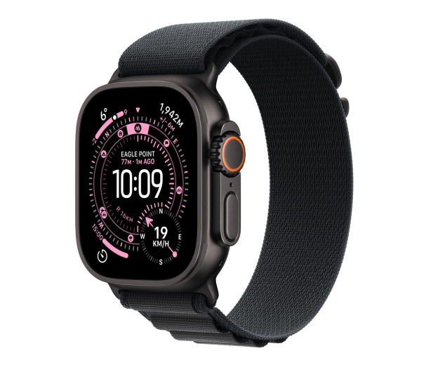 APPLE Watch Ultra 3 GPS + Cellular 49mm Czarny/ Opaska Alpine (czarna)- rozmiar S - 1362458 - zdjęcie